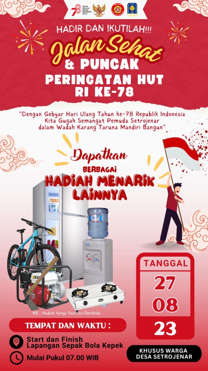 Perayaan HUT RI Ke-78 Desa Setrojenar  02